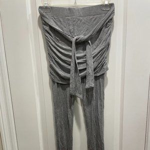 Anthropologie Saturday Sunday Heather Grey, Leggings with Skirt, Women's XS